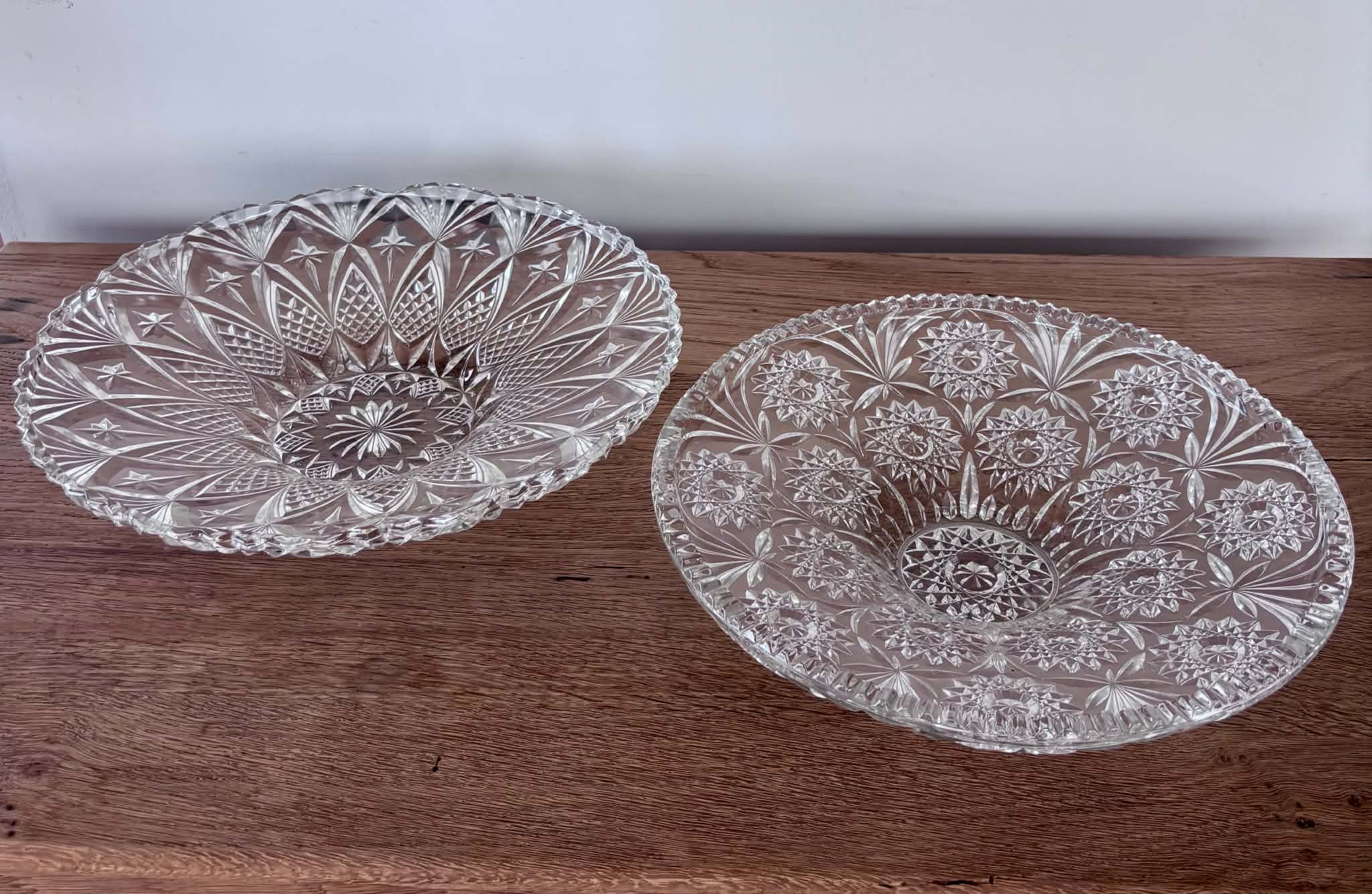 Plat en verre vintage